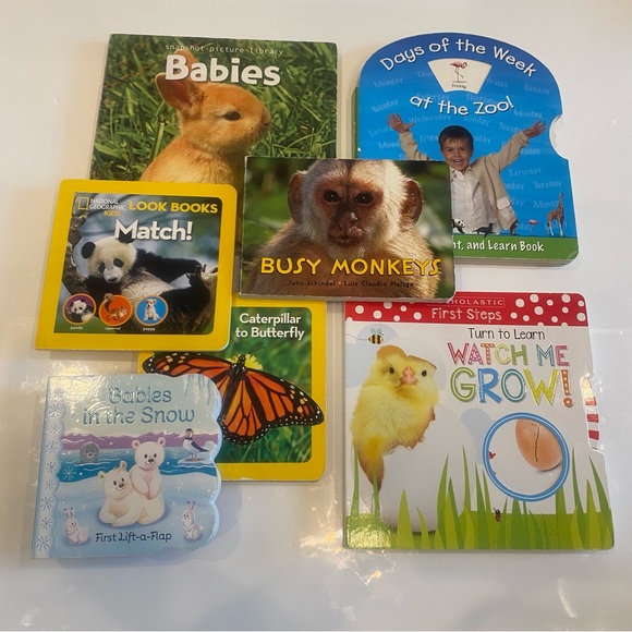 Bundle of 7 Baby Toddler Animal Books - Picture 1 of 14